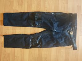 Versace Biker-Jeans Leder & Medusa-Gürtel Set – W36 / 110cm