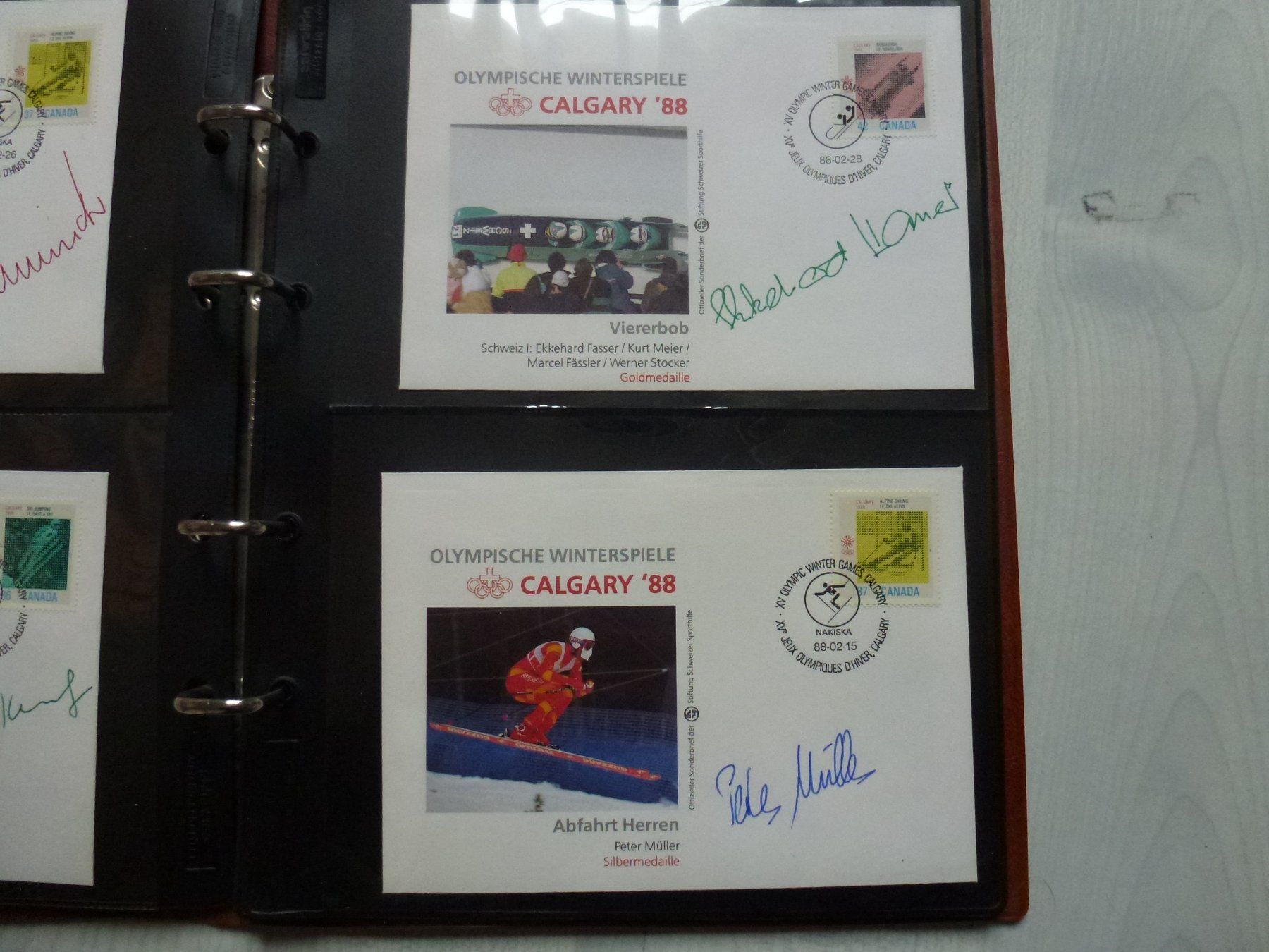 Tous les timbres: Top ++ Brief-Sammlung Olympische Winterspiele Calgary 1988 – D'occasion à Walkringen par Casablanca777 4