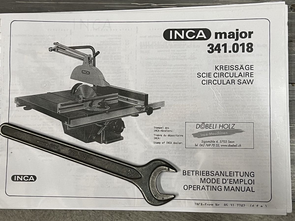 Inca Seghe: INCA Major Gabelschlüssel – Usato da Hünenberg venduto da Abtech
