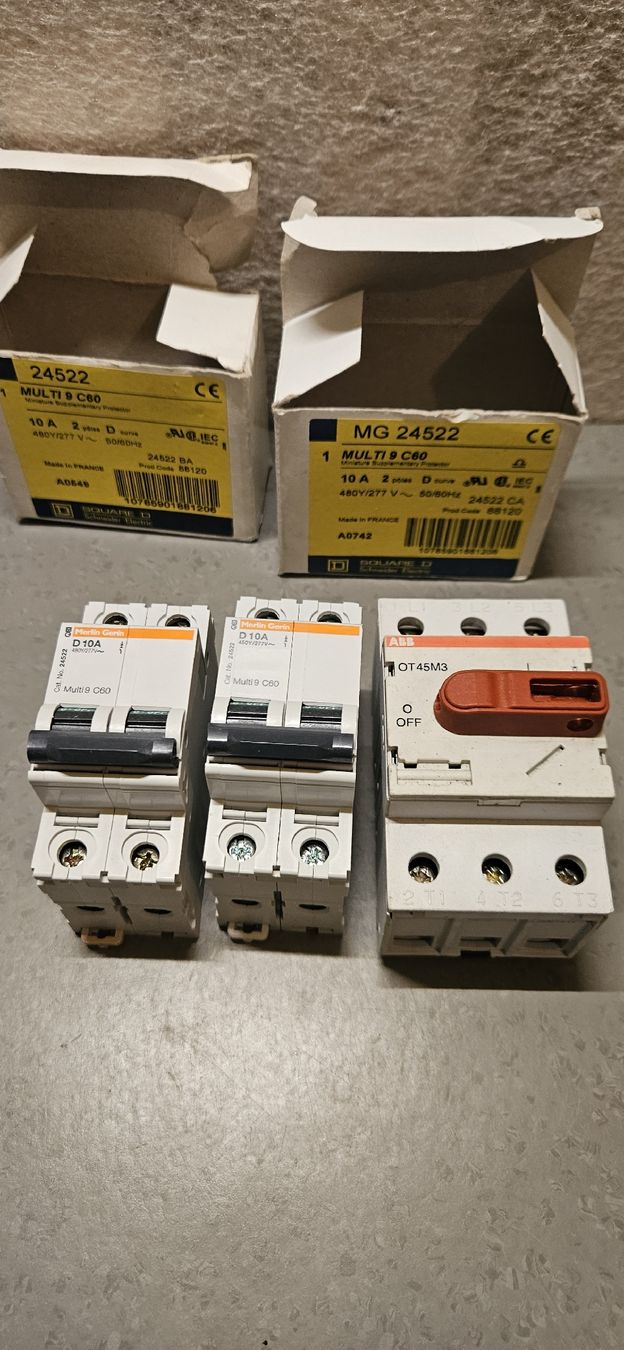 ABB Interruttori: Schneider & ABB Leitungsschutzschalter – Nuovo (secondo la descrizione) da Baar venduto da Vel...Baar45