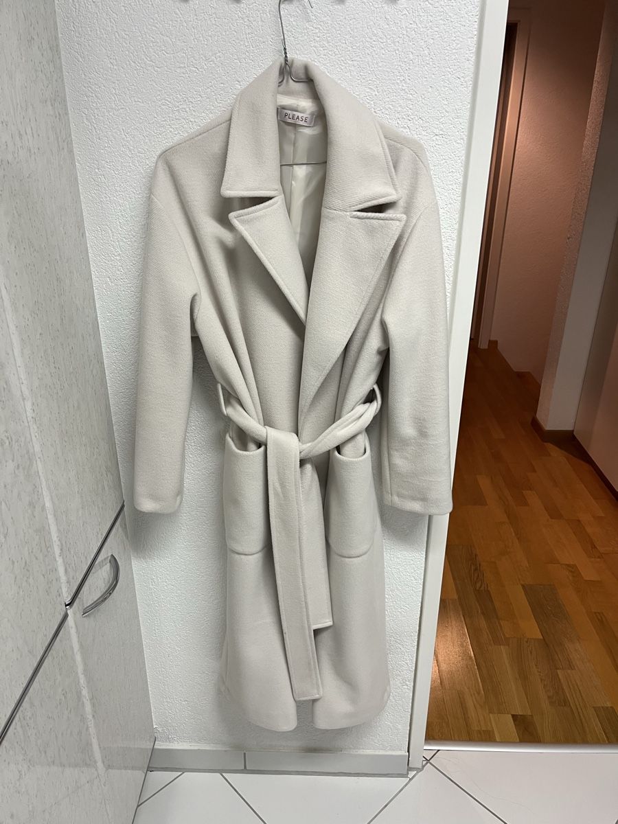 Mäntel: Wollmantel Creme - OneSize – Neu (gemäss Beschreibung) aus Horgen von lau_mb8n