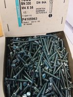 980 Stk Zylinderschraube M4x35mm, DIN 84A, Stahl verz. BN330