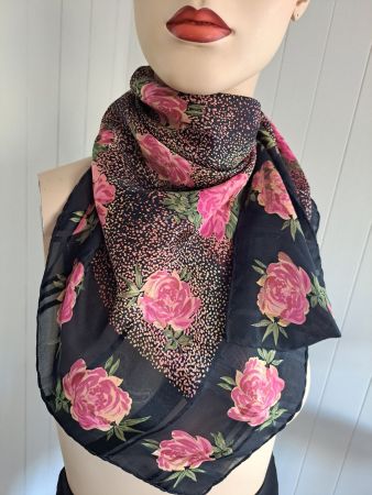 I.S.A. Seta ISA Foulard Vintage Scarf Seidentuch Schal Carré