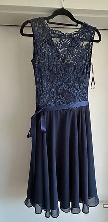 Swing Kleid dunkelblau Gr 36 NEU