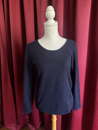 Cash-Mere.ch Kaschmir Pullover Gr. M Dunkelblau Top