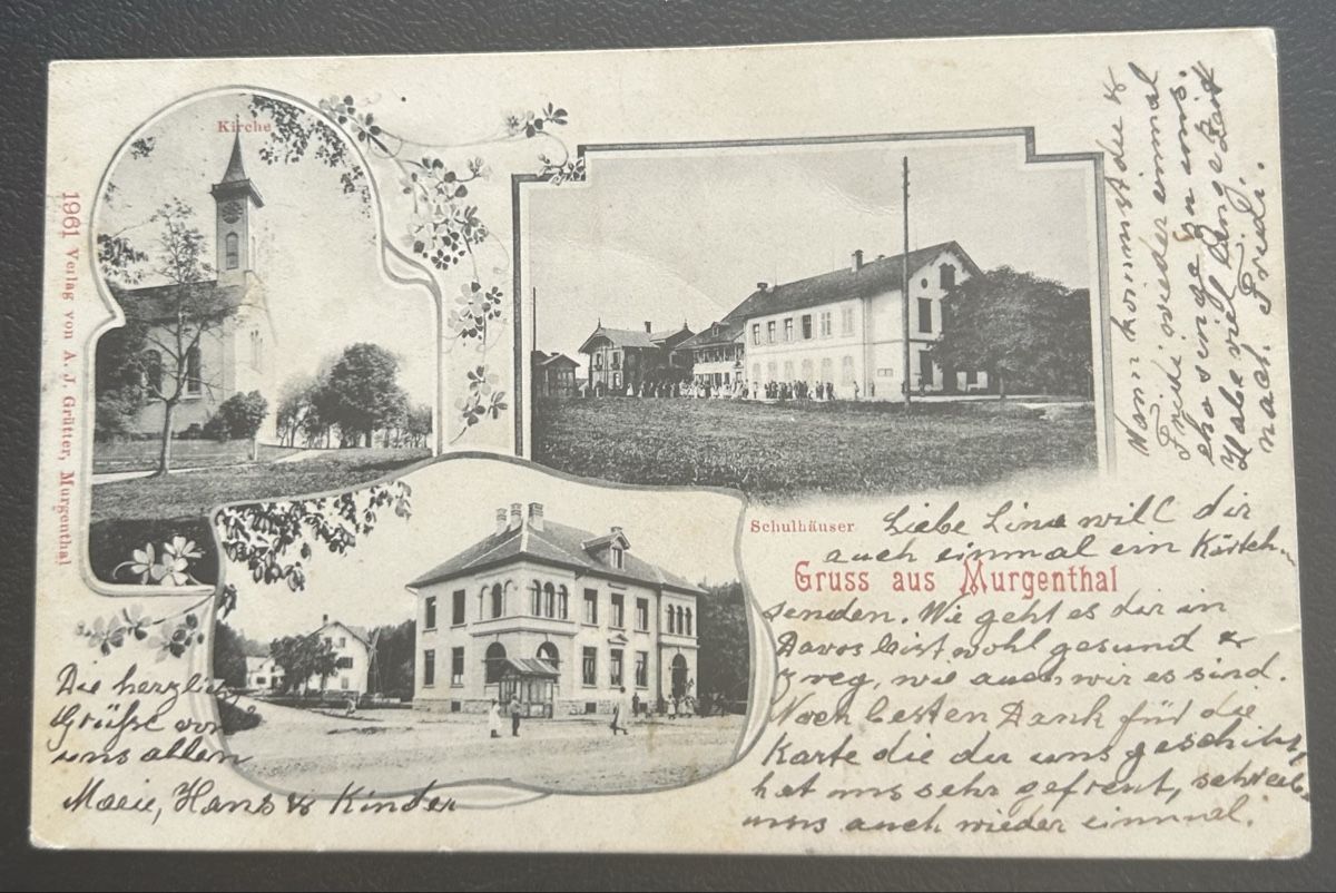 Cartoline postali: Gruss aus Murgenthal  – Usato da Horw venduto da Tellbub