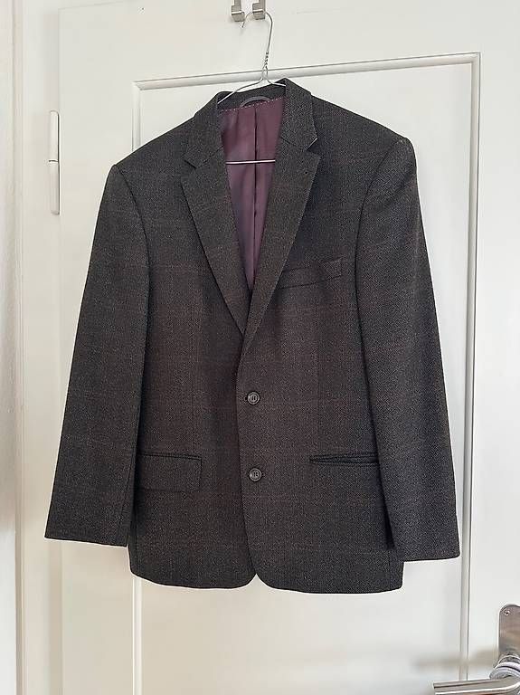 Giacche: Herren Blazer Barutti 48 schwarz/grau/bordeaux – Usato da Rothenburg venduto da wer_g9fd