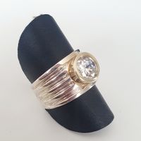 Silber Ring mit Zirkonia Grösse 17.2 mm Damen Ring Schmuck
