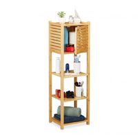 Badregal Bambus mit 5 Ebenen