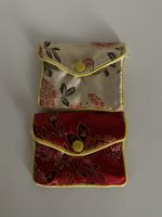 Lot de 2 porte-monnaie Chinois brodés, vintage ❤️🌸👛
