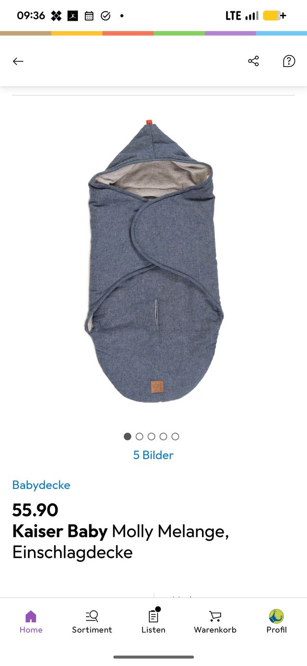 Decken: Einschlagdecke Kaiser Baby – Gebraucht aus Meilen von parsley422 2