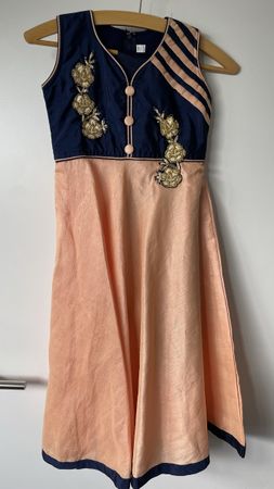 Indisches Kleid Set Gr. ca. 140 Festlich Hochzeit Diwali