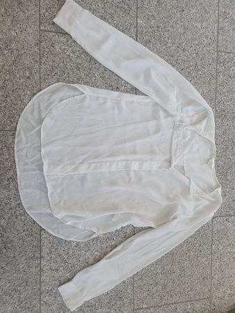 H&M Bluse, weiss, Gr. 36