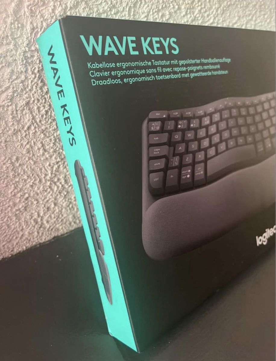 Logitech Tastaturen: Logitech Clavier ordinateur Wave Keys ergonomique sans fil – Neu und originalverpackt aus Lausanne von Stephaniesdressing 1