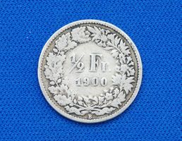Silberner 1/2 Franken 1900, Rar.