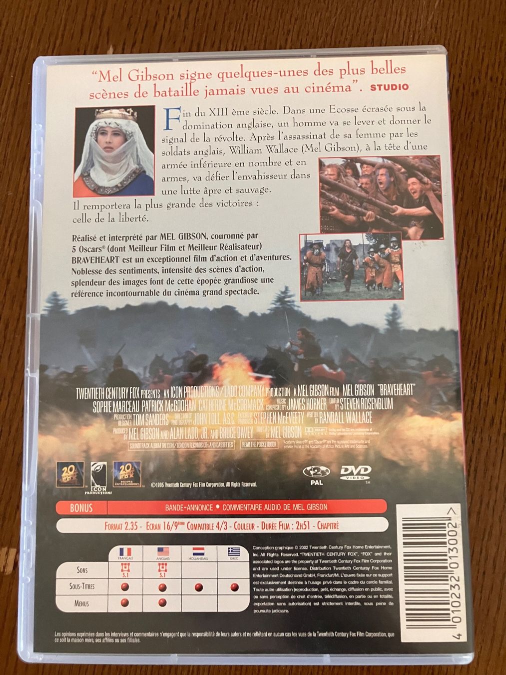Tous les DVDs: DVD Braveheart – D'occasion à Pully par yan_w5mm 1
