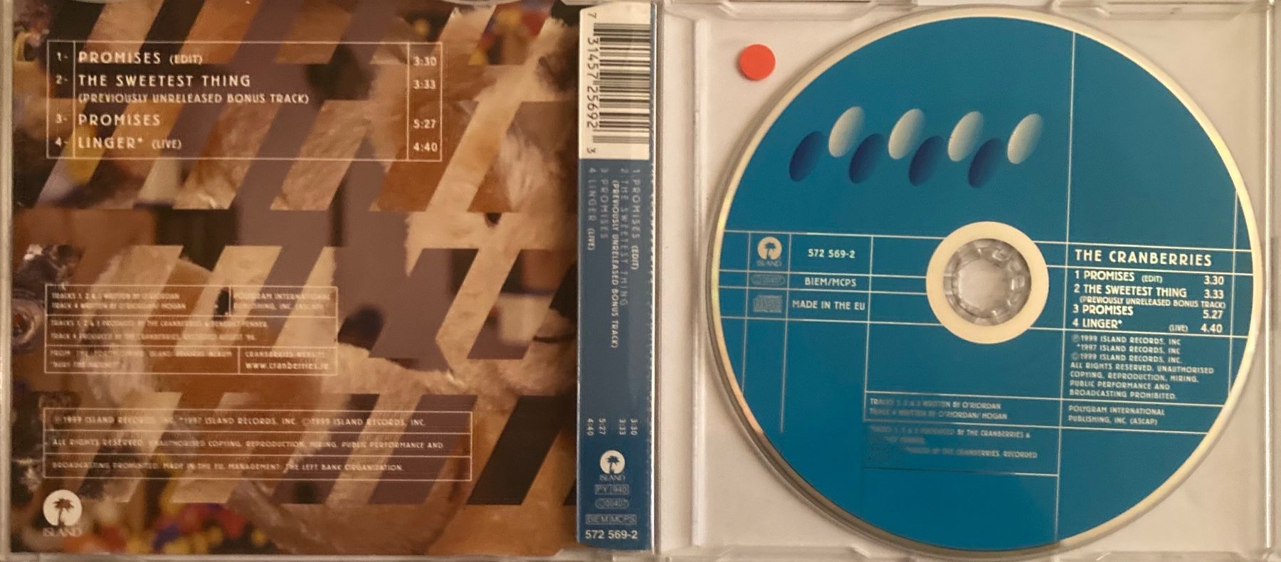CD: THE CRANBERRIES - PROMISES – Usato da Poliez-Pittet venduto da Newtown-Records 1