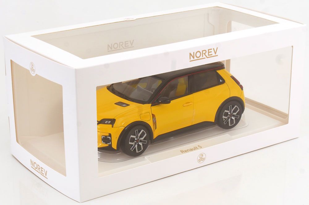 Renault Modellautos: RENAULT 5 E-TECH 2024 GELB/SCHWARZ 1:18 NOREV – Neu und originalverpackt aus Suhr von Moebelsiralfred 3