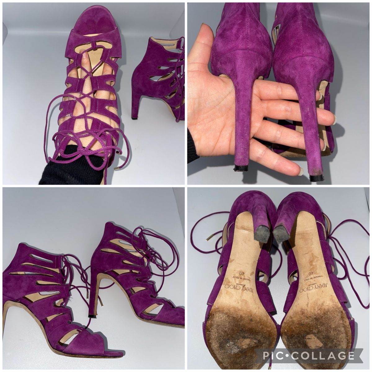 Jimmy Choo Damenschuhe: Jimmy Choo purple high heels size 40 – Gebraucht aus Lugano von cri_djb 2