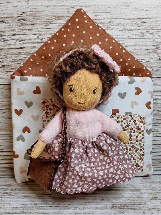MYREBABY Silikon-Reborn-Puppe Alisa - Ultrarealistische Minipuppe 7 Zoll/18 Cm Für Kinder & Anti-Stress