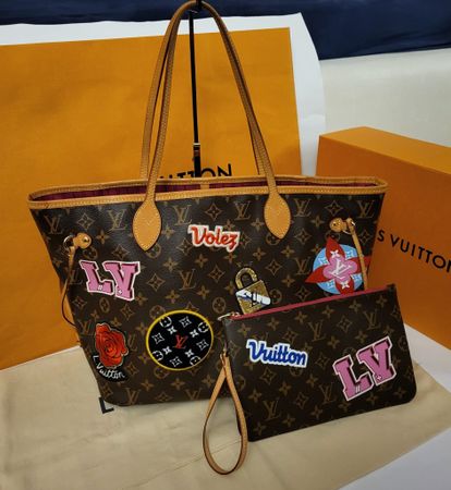 Louis Vuitton Neverfull MM Monogramm Canvas Patches