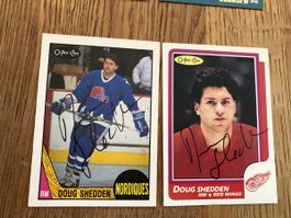 Doug Shedden EVZ Lugano NHL Hockey Card signiert