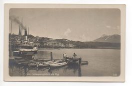 LUZERN Schwanenplatz u. Rigi Dampfschiff