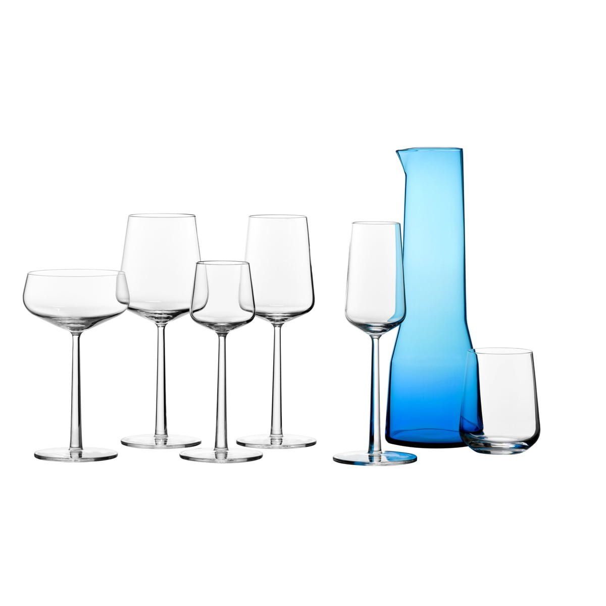 Iittala Caraffe: 1 x Iittala Essence: hellblau Karaffe 0,28L – Nuovo e nell'imballaggio originale da Mönchaltorf venduto da godetra 1