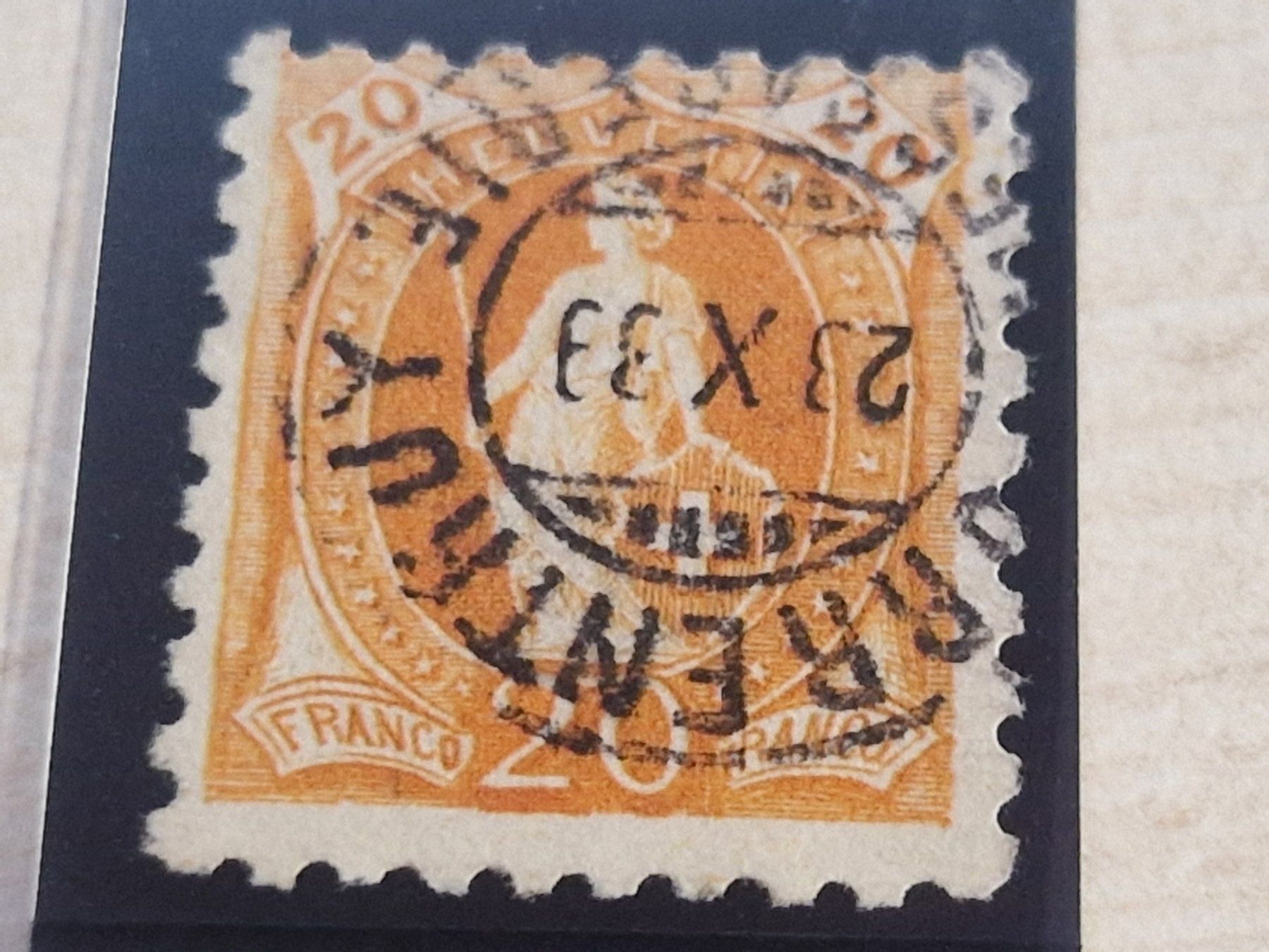 Alle Briefmarken: Stehende 66B, signiert, Top, ab 1.- – Gebraucht aus Burgdorf von Glossy01 1