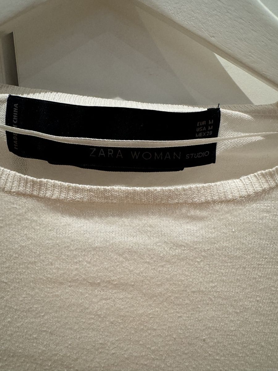 Zara Pulls & Sweat-shirts: Zara Studio feiner Pullover, Gr. M, weiss – D'occasion à Küsnacht ZH par ToddyGinger 1