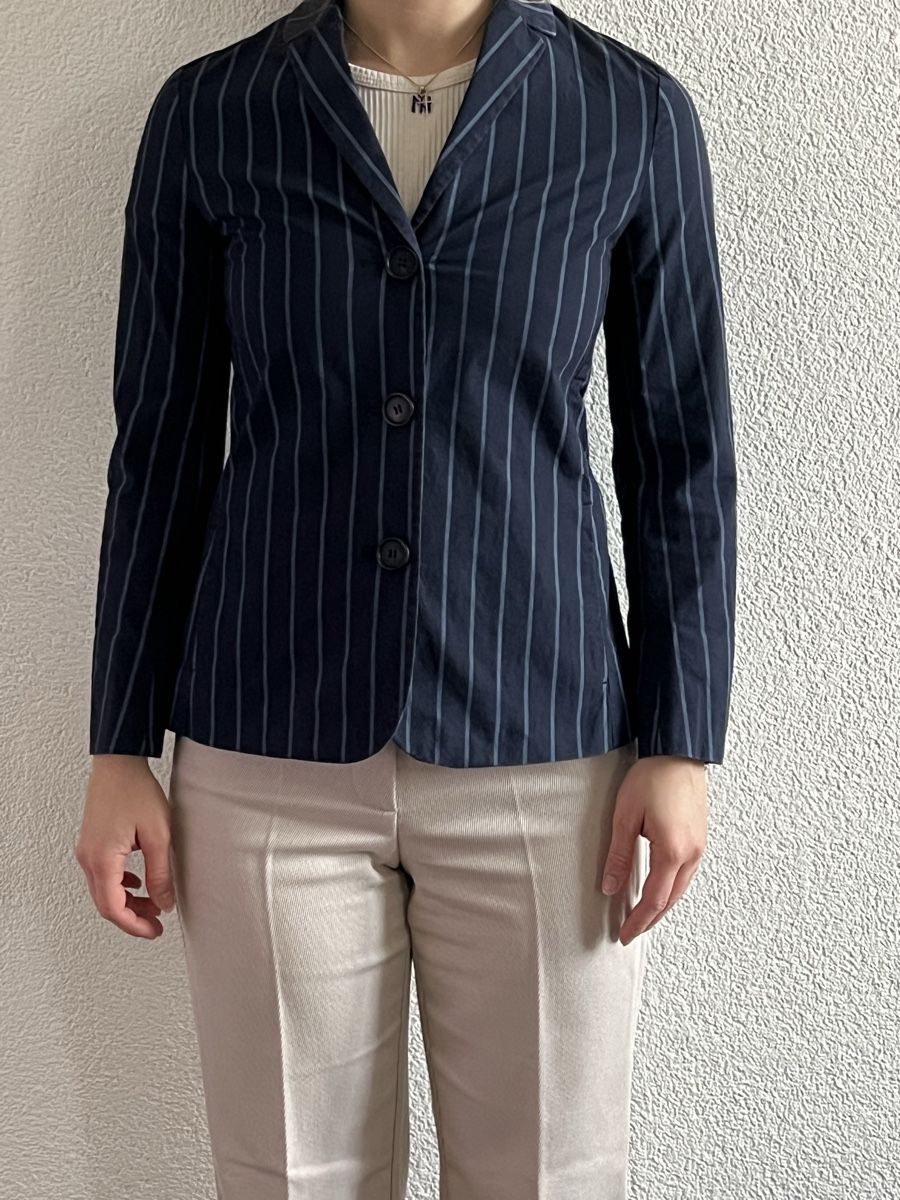 Max Mara Jacken: Marineblauer Damen Blazer, gestreift Gr. 36 – Gebraucht aus Zürich von yvispirig 4