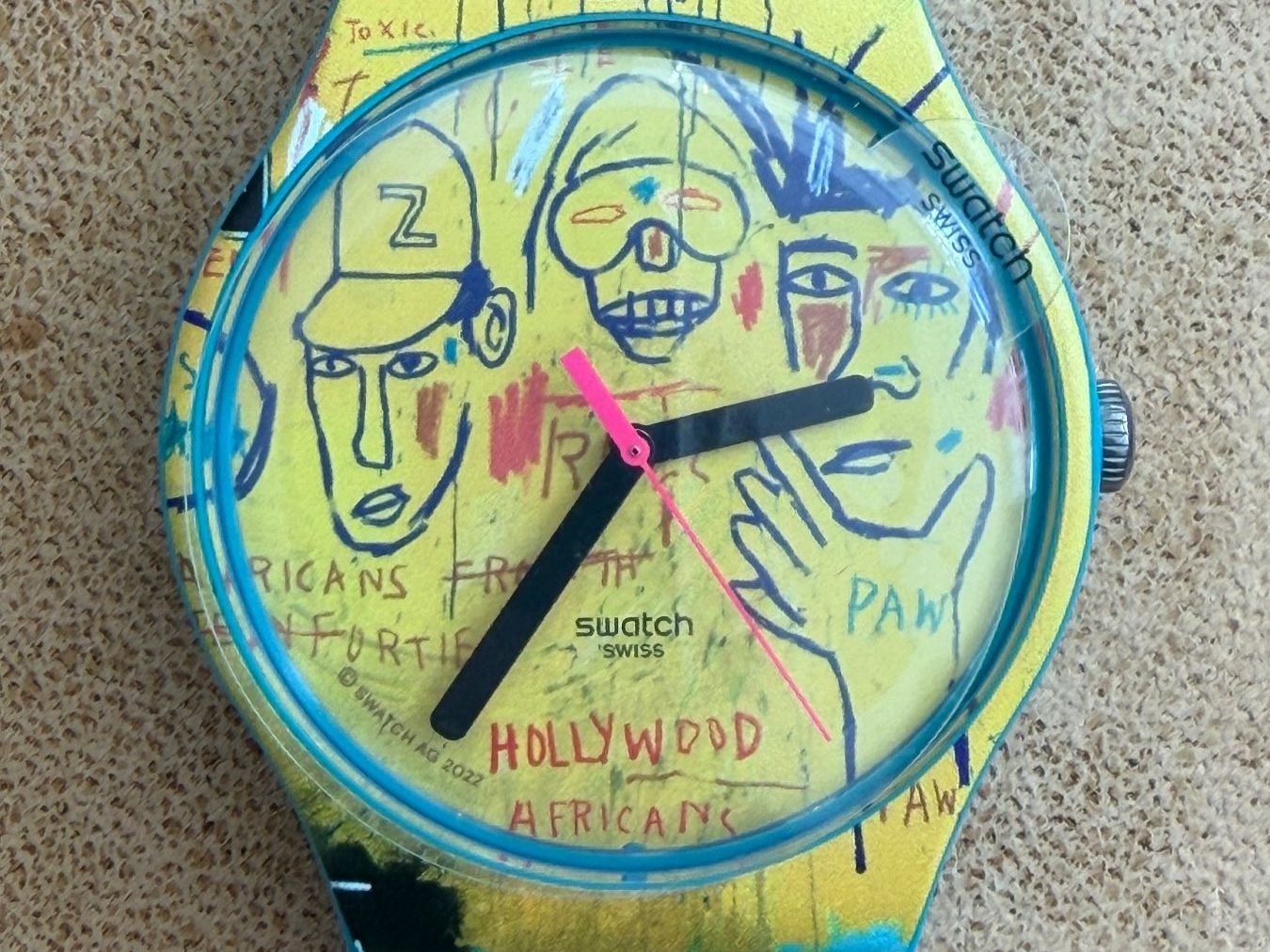 Swatch Orologi: Coffret Swatch X Jean-Michel Basquiat – Nuovo e nell'imballaggio originale da La Chaux-de-Fonds venduto da JUVAL_Horlogerie 3
