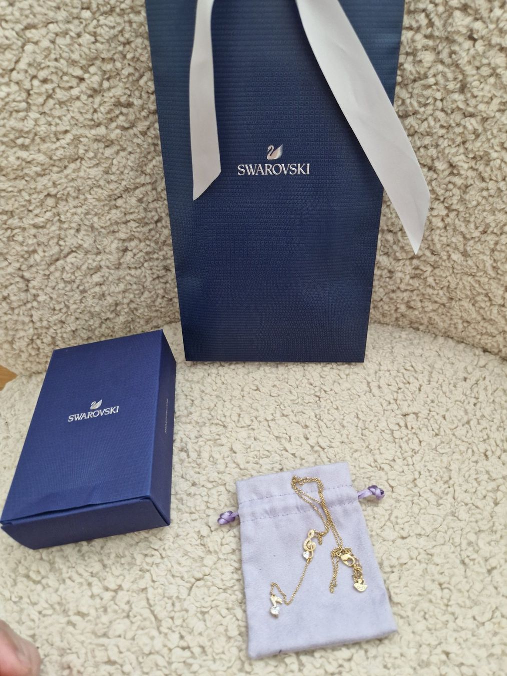 Swarovski Catenine: Swarovski Halskette mit Noten-Anhänger – Usato da Erlinsbach SO venduto da ULIKH 6