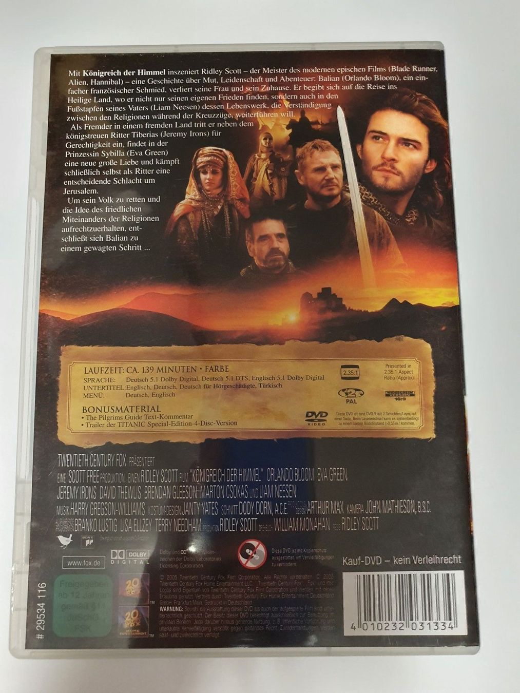 Tutti i DVDs: Königreich der Himmel DVD – Usato da Oberdorf BL venduto da BaldenEagle 3