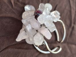 Damen Ring mit natürlichen Edelsteinen, Grösse 18-19 L
