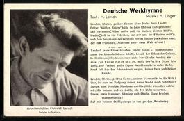 Arbeiterdichter Heirich Lersch, Deutsche