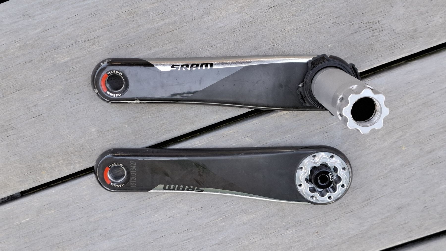 Sram Pezzi di ricambio: SRAM Red Kurbel D1 165mm, DUB – Usato da Aarberg venduto da Reuse_08 2
