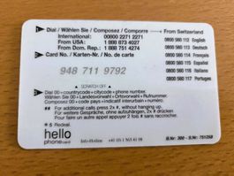 TAXCARD / PREPAID - SCHWEIZ