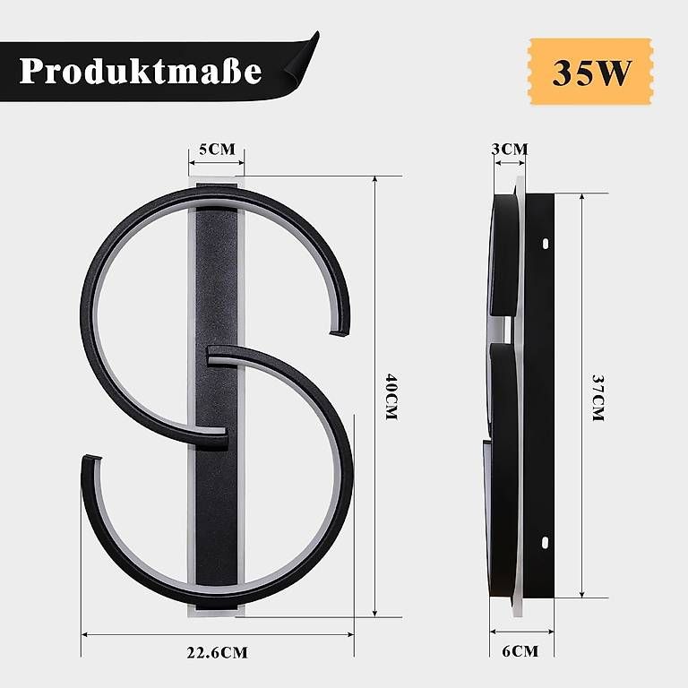Lampadari & plafoniere: LUOLONG LED Deckenleuchte Dimmbar – Nuovo (secondo la descrizione) da Kreuzlingen venduto da Best-Deal-Oase 5