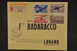 F37-F40 R-Brief 20.IX.44 ET für F40 Flug Lausanne-Genf