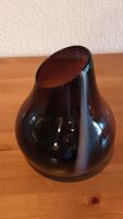 Vase Öffnung schräg, violett neu, mundgeblasen, Höhe 23 cm