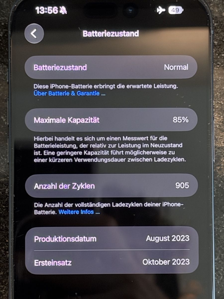 Apple Handys / Smartphones: iPhone 15 Pro Max, 256GB, Blue Titanium – Gebraucht aus Näfels von SirBiber 3