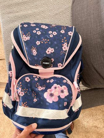 Schulranzen Funki Blumenmuster gebraucht