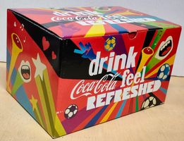 6 alte Coca-Cola Gläser Fussball-WM Südafrika ca. 3 dl
