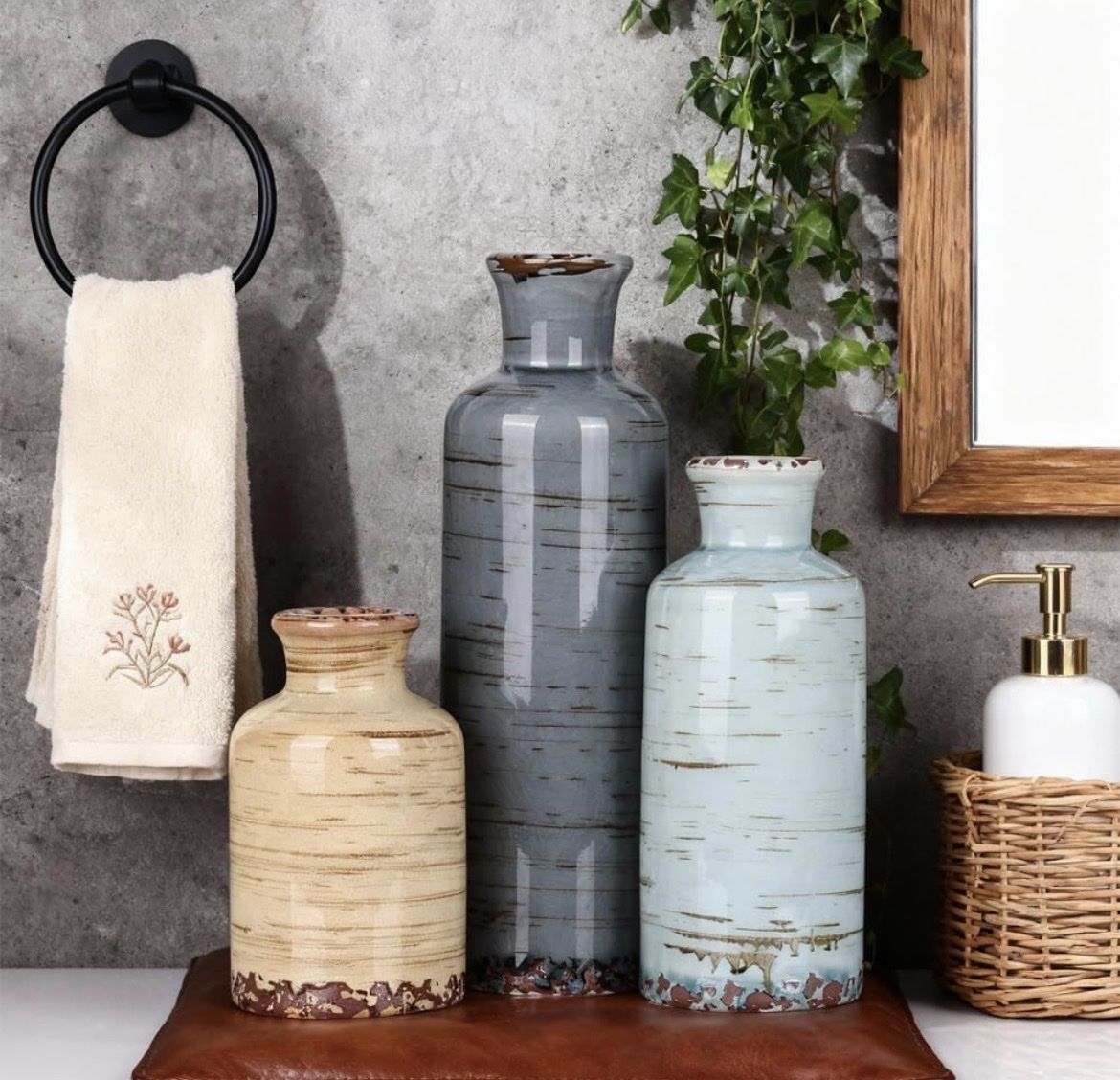Vasi & Recipienti: Keramikvasen Set 3-teilig – Nuovo e nell'imballaggio originale da Gossau ZH venduto da amzbud 2
