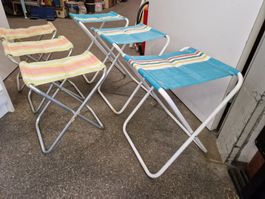 6 Camping Klappstühle