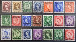 Tangier British Lot mit alten Werten I