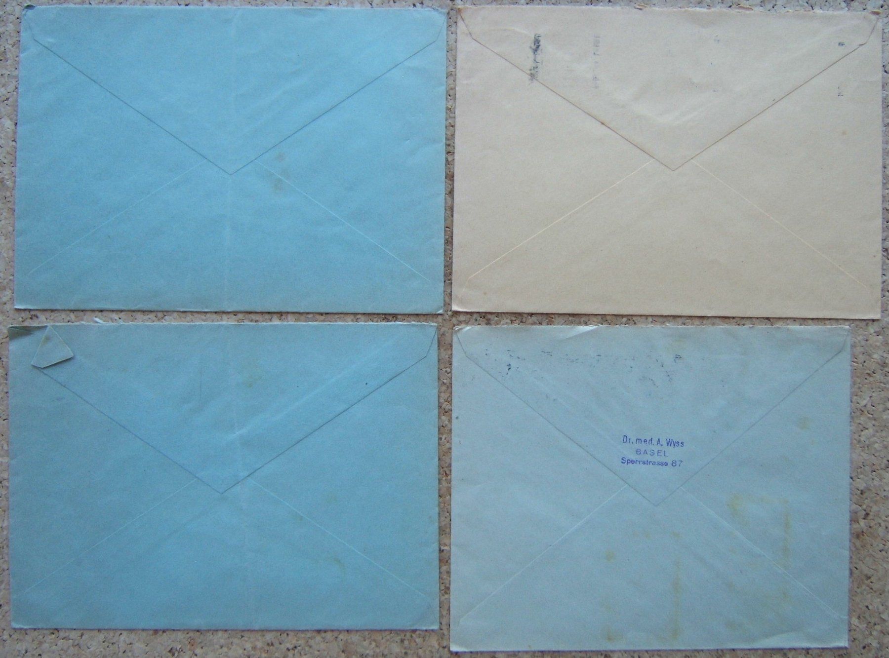 Alle Briefmarken: 4 BRIEFE SCHWEIZ 1935 – Gebraucht aus Brunnen von Nonne04 1