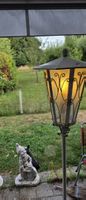 Gartenlampe Stehlampe Metall Vintage Gusseisen