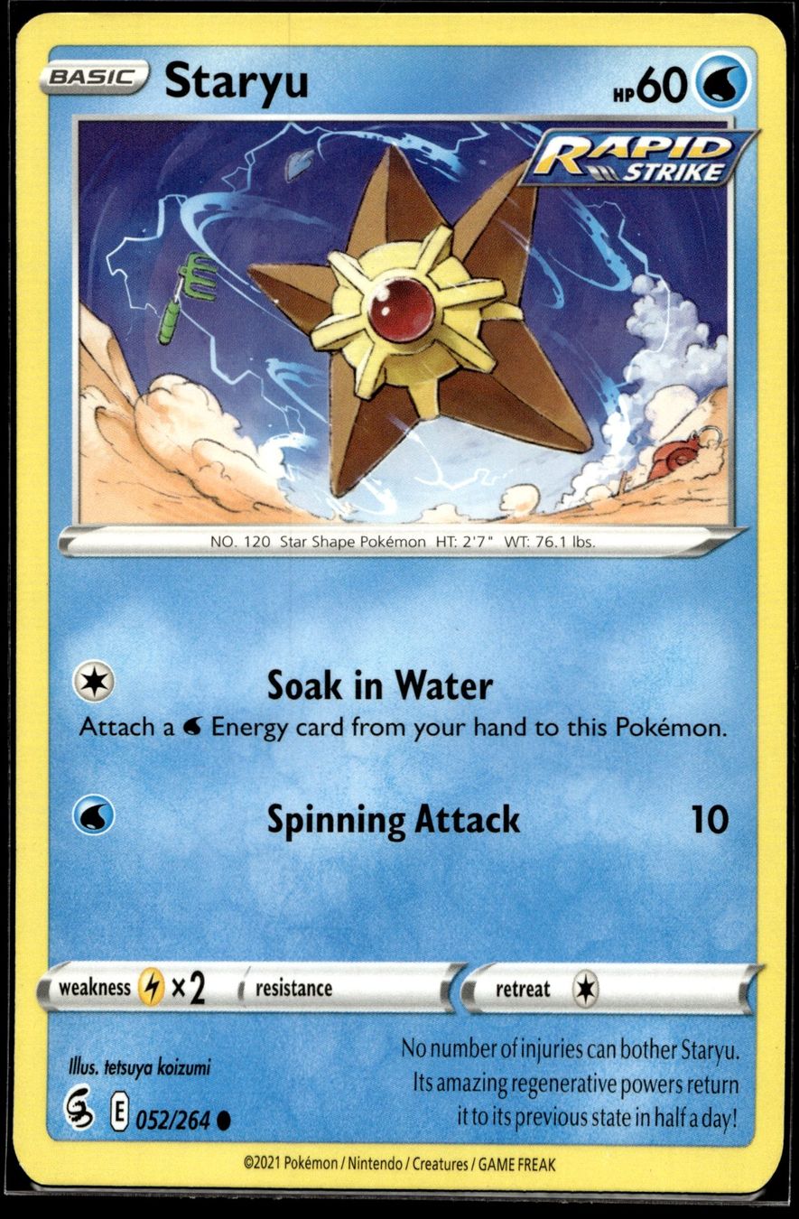Pokémon Carte collezionabili: Staryu (FST EN 052/264) – Usato da Affoltern am Albis venduto da Chiesa_5 1